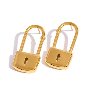 Aretes Lock Dorados